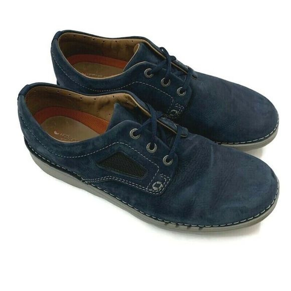Unstructured Clark\'s Sz 13 Navy Blue Suede Shoes main image 8